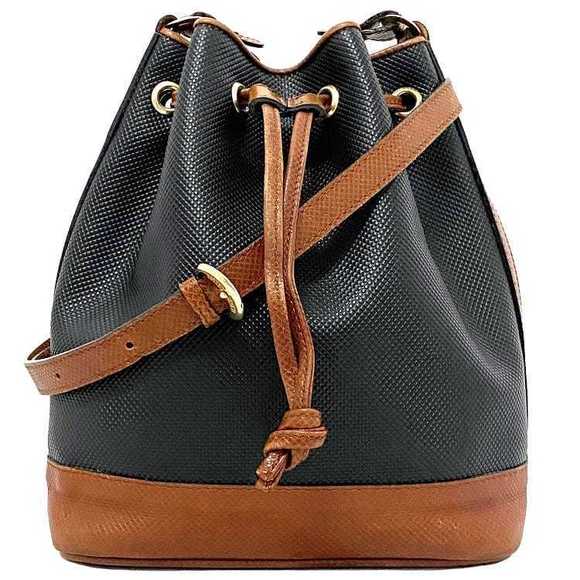 Bottega Veneta Bag Polo Shoulder Brown crossbody Drawstring Black Marco - Picture 1 of 9